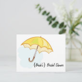 Carte Postale Invitation de douche nuptiale (Debout devant)