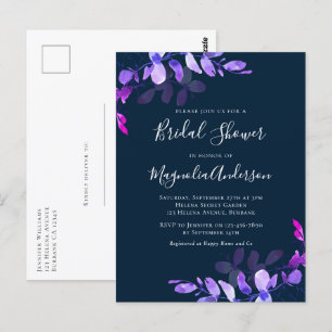 Carte postale Invitation de douche nuptiale Eucaly