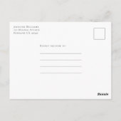 Carte postale Invitation de douche nuptiale Eucaly (Dos)