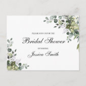 Carte postale Invitation de douche nuptiale Eucaly (Devant)