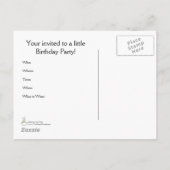 Carte postale Invitation de fête (Dos)