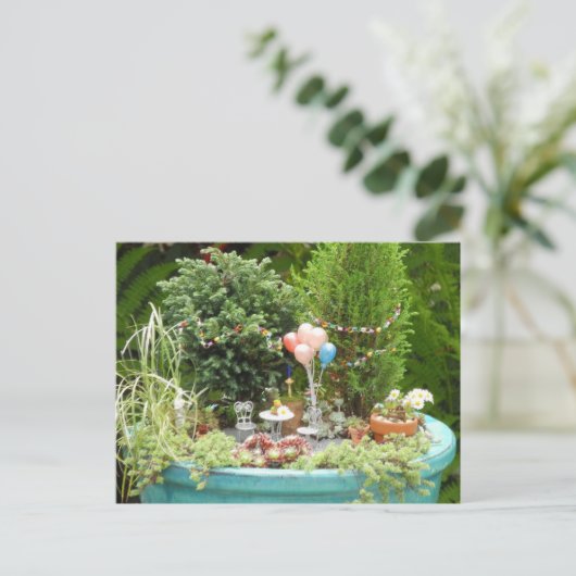 Carte postale Invitation de fête (Debout devant)