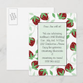 Carte Postale Invitation de fête d'anniversaire (Devant / Derrière)