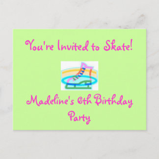 Carte Postale Invitation de fête d'anniversaire