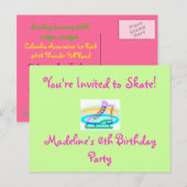 Carte Postale Invitation de fête d'anniversaire (Devant / Derrière)