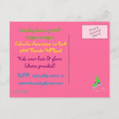 Carte Postale Invitation de fête d'anniversaire (Dos)