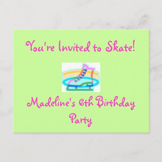 Carte Postale Invitation de fête d'anniversaire (Devant)