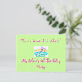 Carte Postale Invitation de fête d'anniversaire (Debout devant)