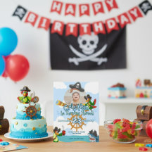 Invitation de fête d'anniversaire de pirates perso