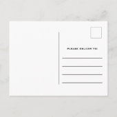 Carte postale Invitation de fête d'anniversaire Or (Dos)