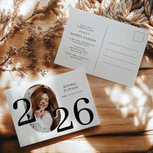 Carte Postale Invitation de fête de fin d'études avec photo mini