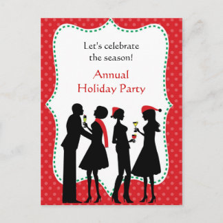 Carte postale Invitation de fête du bureau de vaca