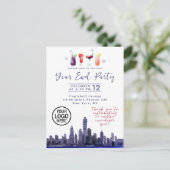 Carte postale Invitation de fin d'année de la soci (Debout devant)