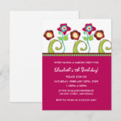 Carte Postale Invitation de Garden Party (Devant / Derrière)