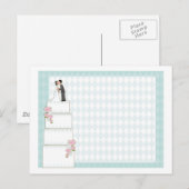 Carte Postale Invitation de gâteau de mariage (Devant / Derrière)