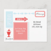 Carte Postale Invitation de glace (Dos)