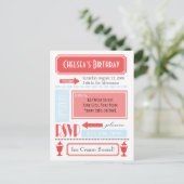 Carte Postale Invitation de glace (Debout devant)