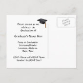 Carte Postale Invitation de graduation personnalisable (Dos)