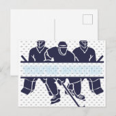 Carte Postale invitation de hockey (Devant / Derrière)