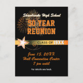 Carte postale Invitation de la 50e classe (Devant)