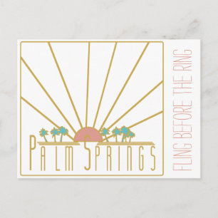 Carte Postale Invitation de la Bachelorette Palm Springs