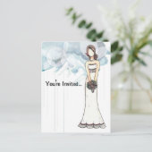 Carte Postale Invitation de la douche nuptiale (Debout devant)