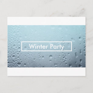 Carte Postale invitation de la fenêtre d'hiver