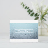 Carte Postale invitation de la fenêtre d'hiver (Debout devant)