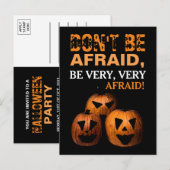 Carte postale Invitation de la fête Citrouille d'H (Devant / Derrière)