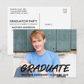 Carte Postale Invitation de la fête de Cool moderne (Devant / Derrière)