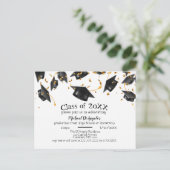 Carte postale Invitation de la fête de graduation (Debout devant)