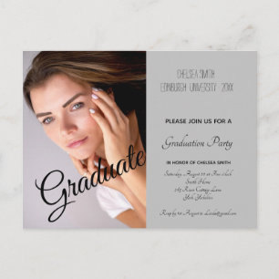 Carte postale Invitation de la fête de graduation 