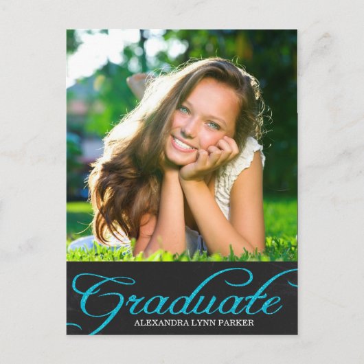 Carte postale Invitation de la fête de graduation (Devant)