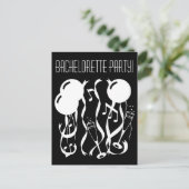 Carte postale invitation de la fête de la bachelor (Debout devant)