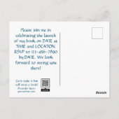 Carte postale Invitation de la fête de lancement a (Dos)