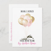 Carte postale Invitation de la fête de lancement d (Devant / Derrière)