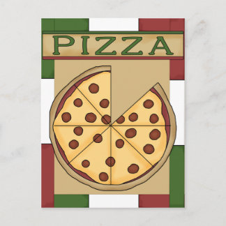 Carte Postale Invitation de la fête de Pizza