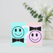 Carte postale Invitation de la fête de révélation  (Debout devant)