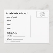 Carte Postale Invitation de la fête des Échanges animaux mignons (Dos)