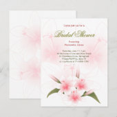 Carte Postale Invitation de la Fête des mariées Lily (Devant / Derrière)