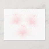 Carte Postale Invitation de la Fête des mariées Lily (Dos)