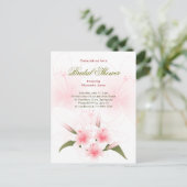 Carte Postale Invitation de la Fête des mariées Lily (Debout devant)