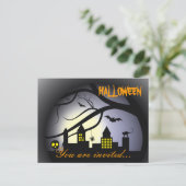 Carte Postale Invitation de la fête d'Halloween (Debout devant)