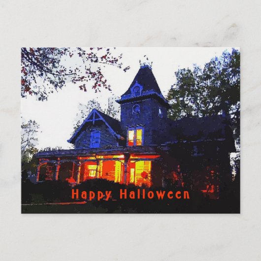 Carte Postale Invitation de la fête d'Halloween (Devant)