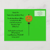 Carte Postale Invitation de la fête d'Halloween Cauldron (Dos)