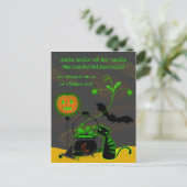 Carte Postale Invitation de la fête d'Halloween Cauldron (Debout devant)
