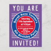 Carte Postale Invitation de la fête du 8e anniversaire de l'enfa (Devant)