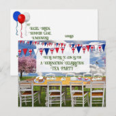 Carte postale Invitation de la fête du couronnemen (Devant / Derrière)