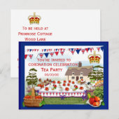 Carte Postale Invitation de la fête du couronnement (Devant / Derrière)