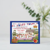 Carte Postale Invitation de la fête du couronnement (Debout devant)